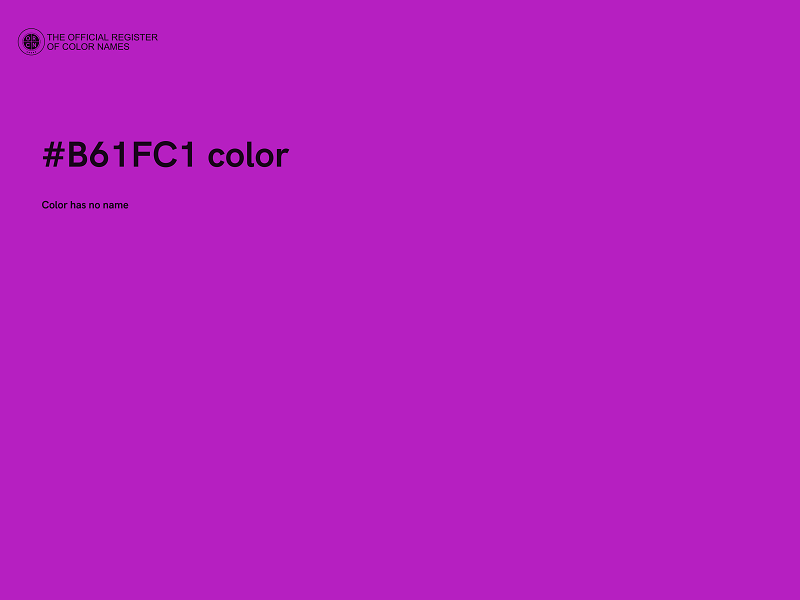 #B61FC1 color image