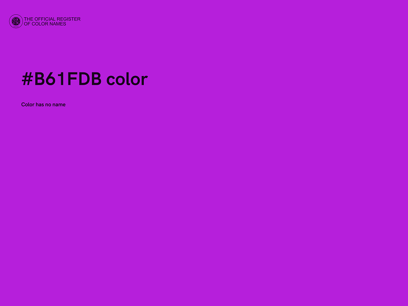 #B61FDB color image