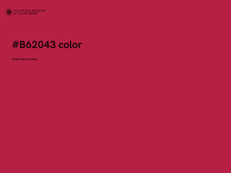 #B62043 color image