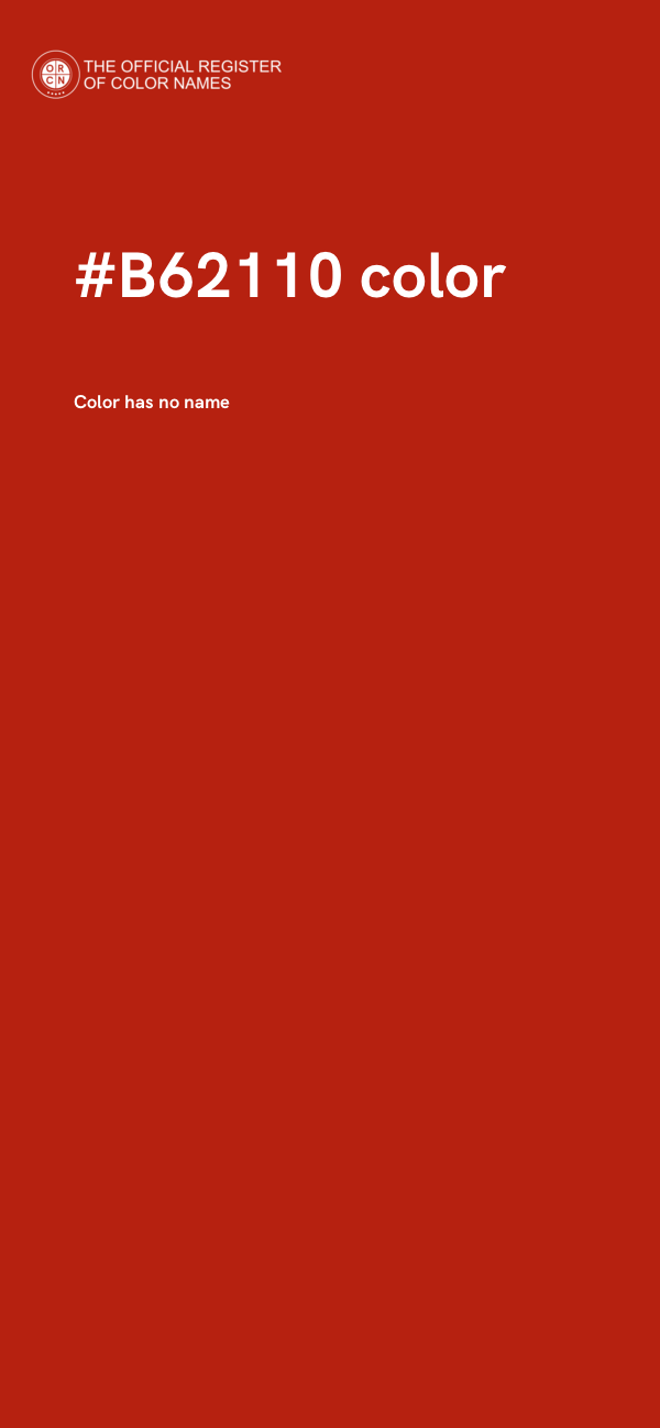 #B62110 color image