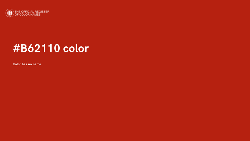 #B62110 color image