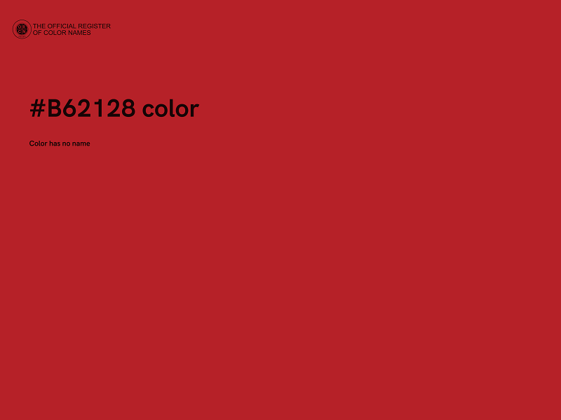 #B62128 color image
