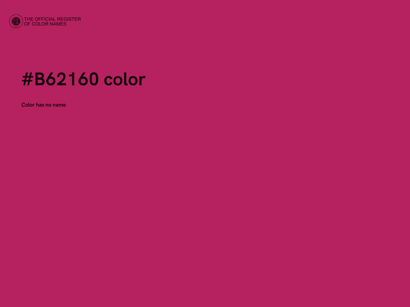 #B62160 color image