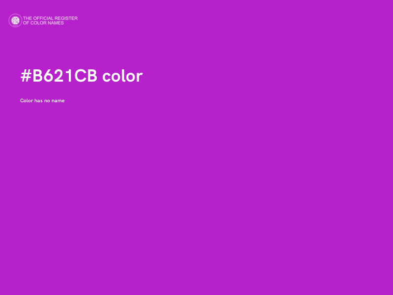 #B621CB color image