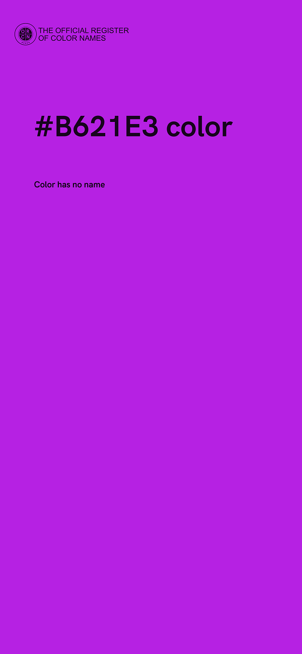 #B621E3 color image