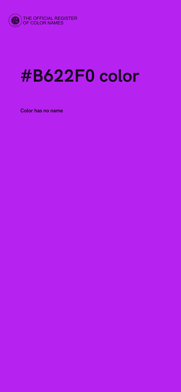 #B622F0 color image