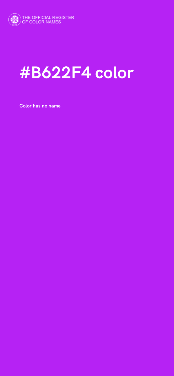 #B622F4 color image