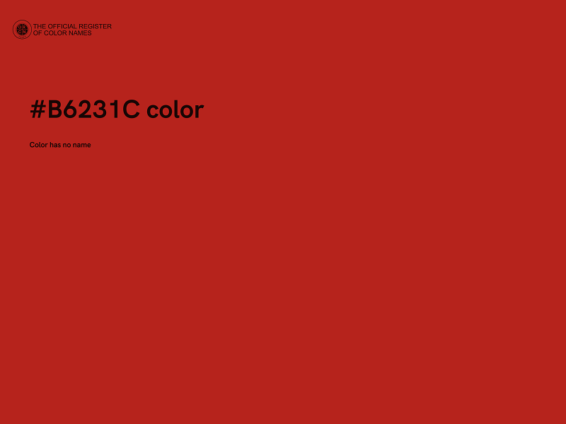 #B6231C color image