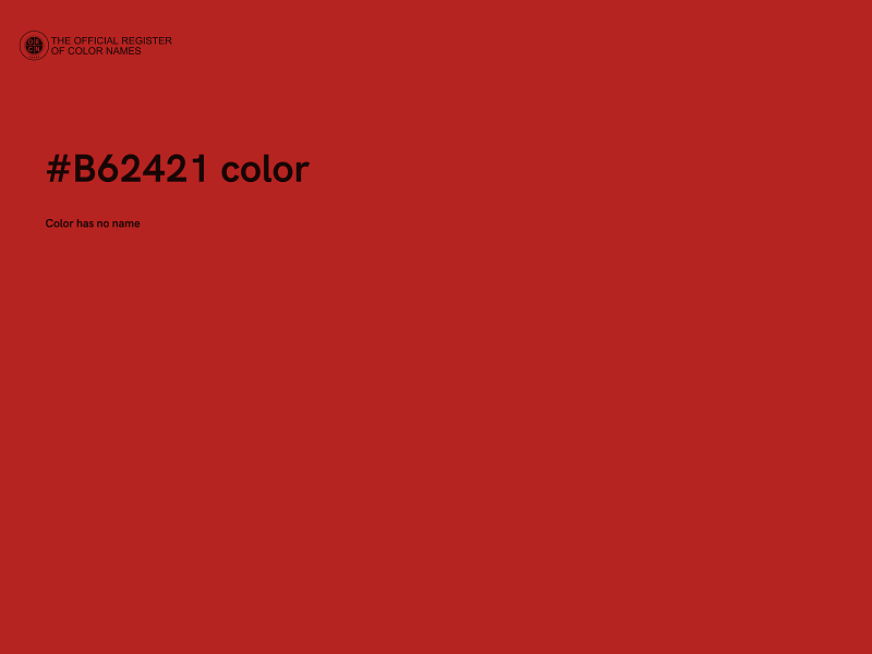 #B62421 color image