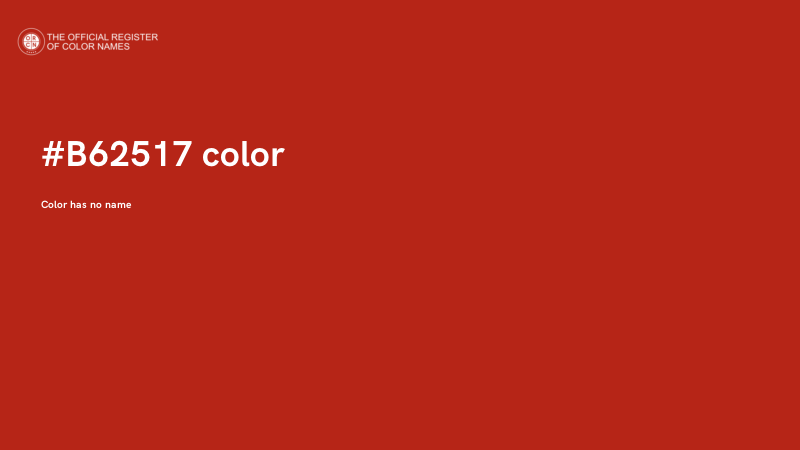 #B62517 color image