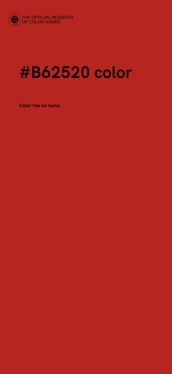 #B62520 color image