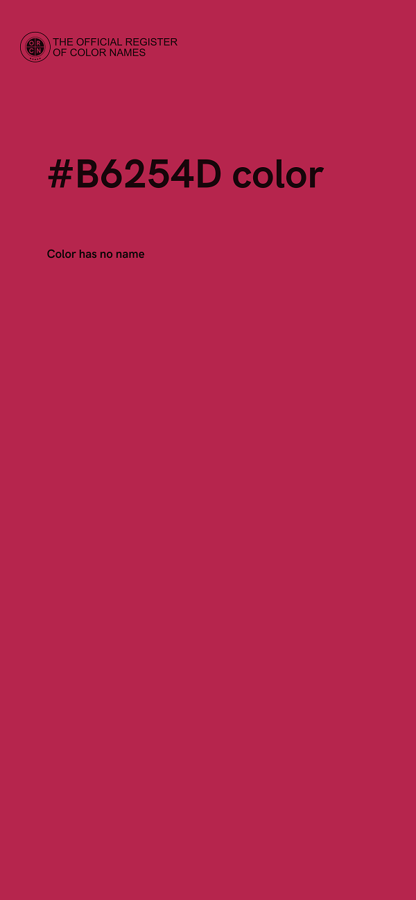 #B6254D color image