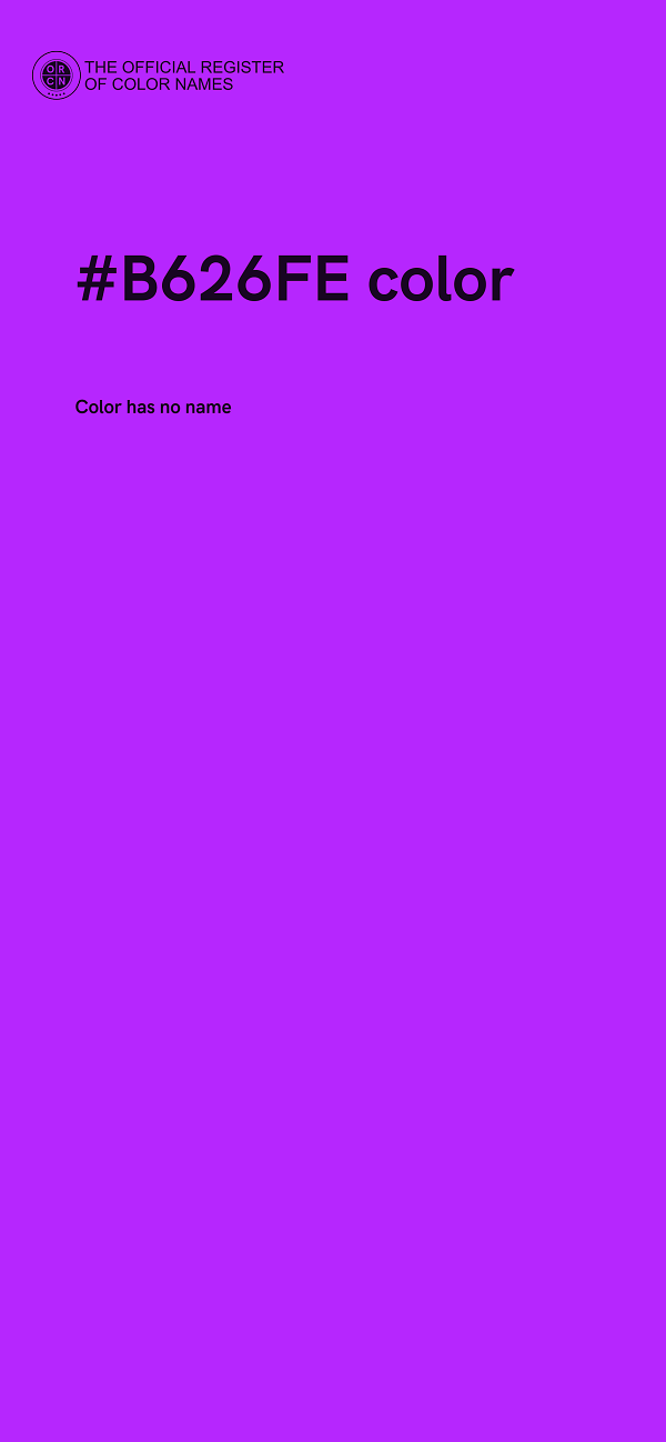 #B626FE color image