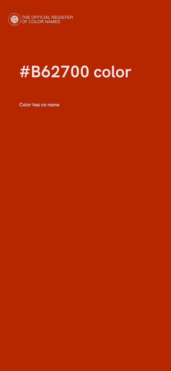 #B62700 color image