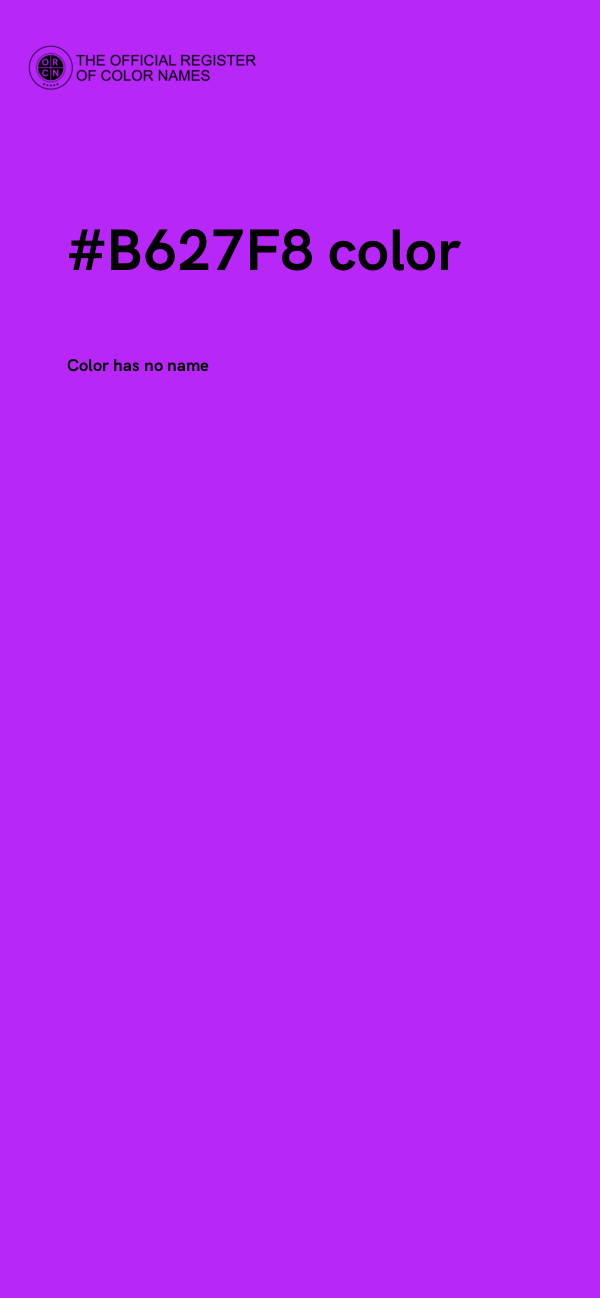 #B627F8 color image