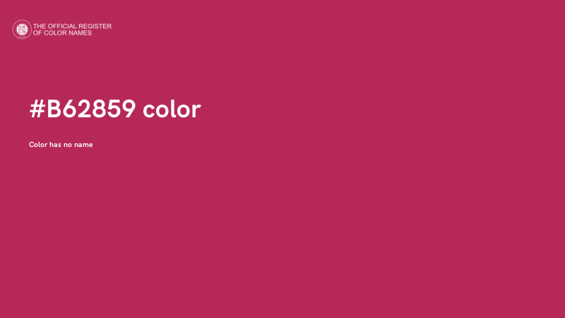 #B62859 color image