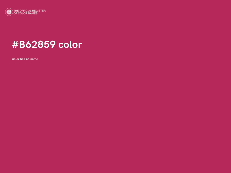 #B62859 color image