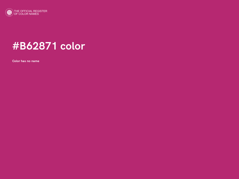 #B62871 color image