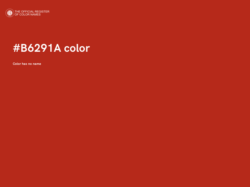 #B6291A color image
