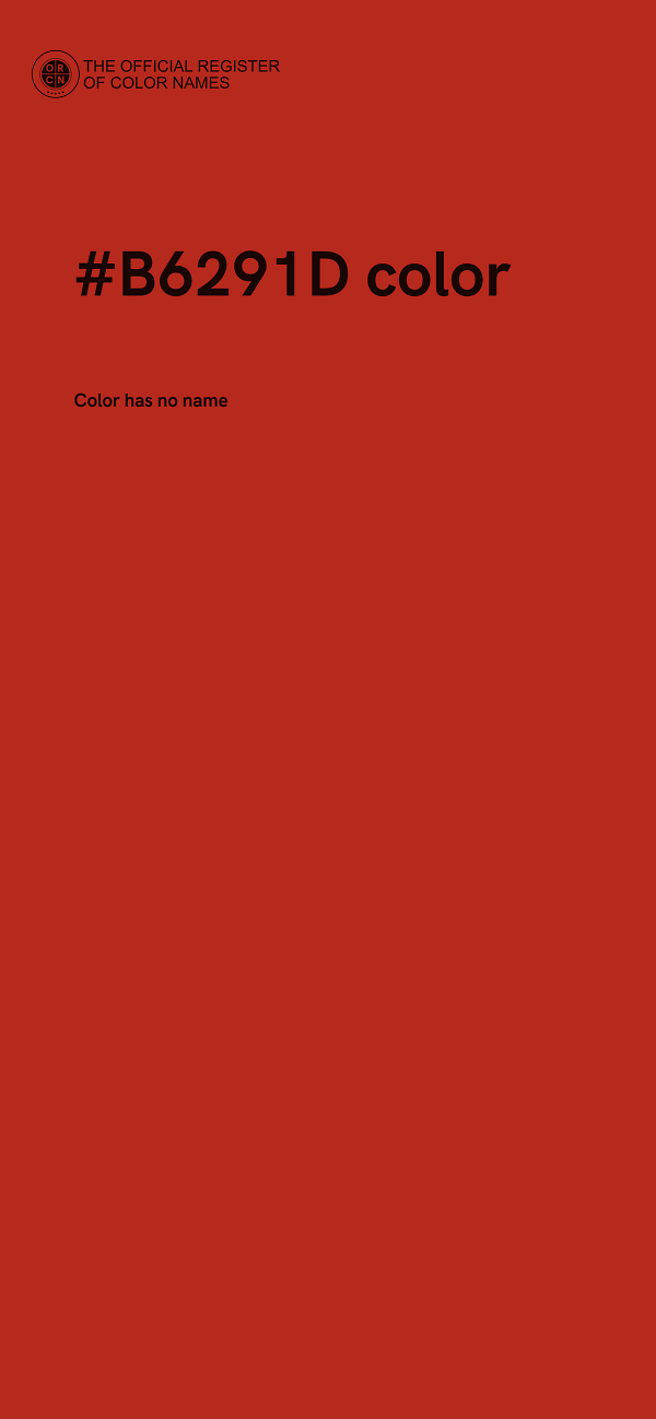 #B6291D color image