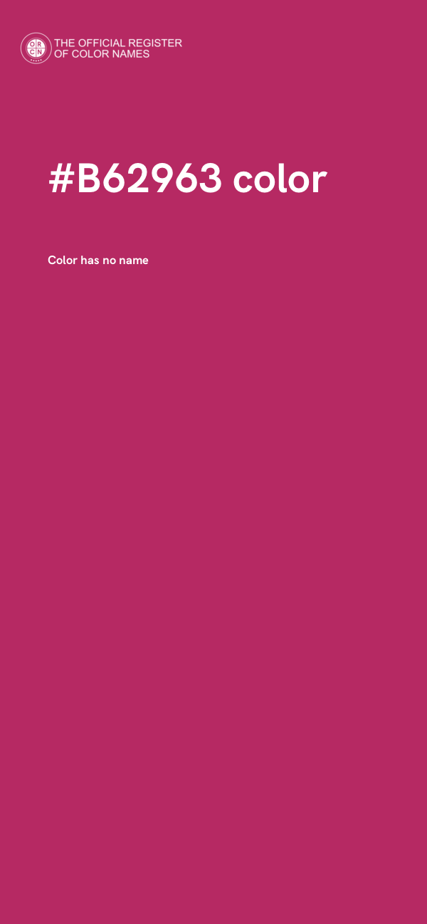 #B62963 color image