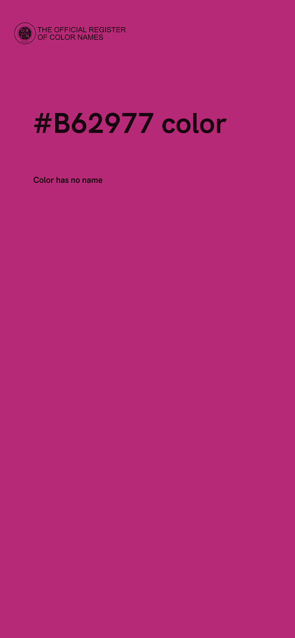 #B62977 color image