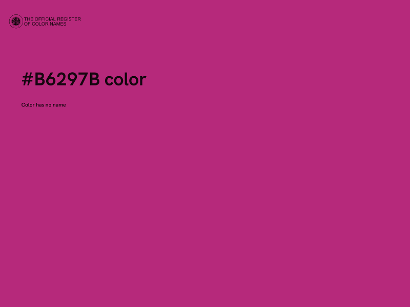 #B6297B color image