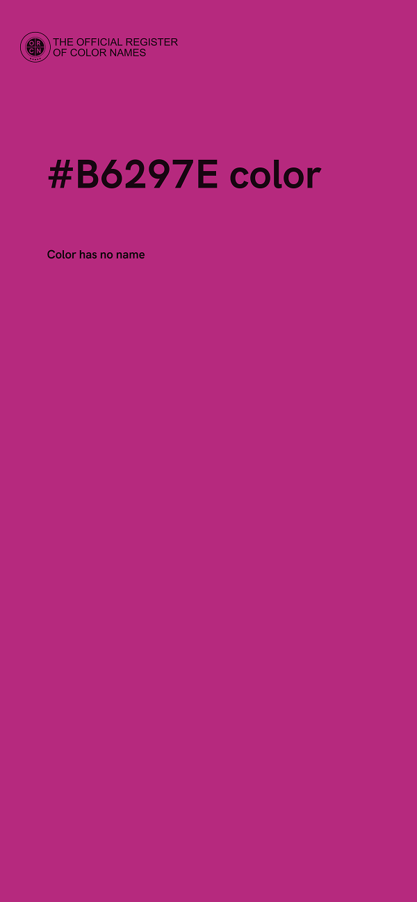 #B6297E color image