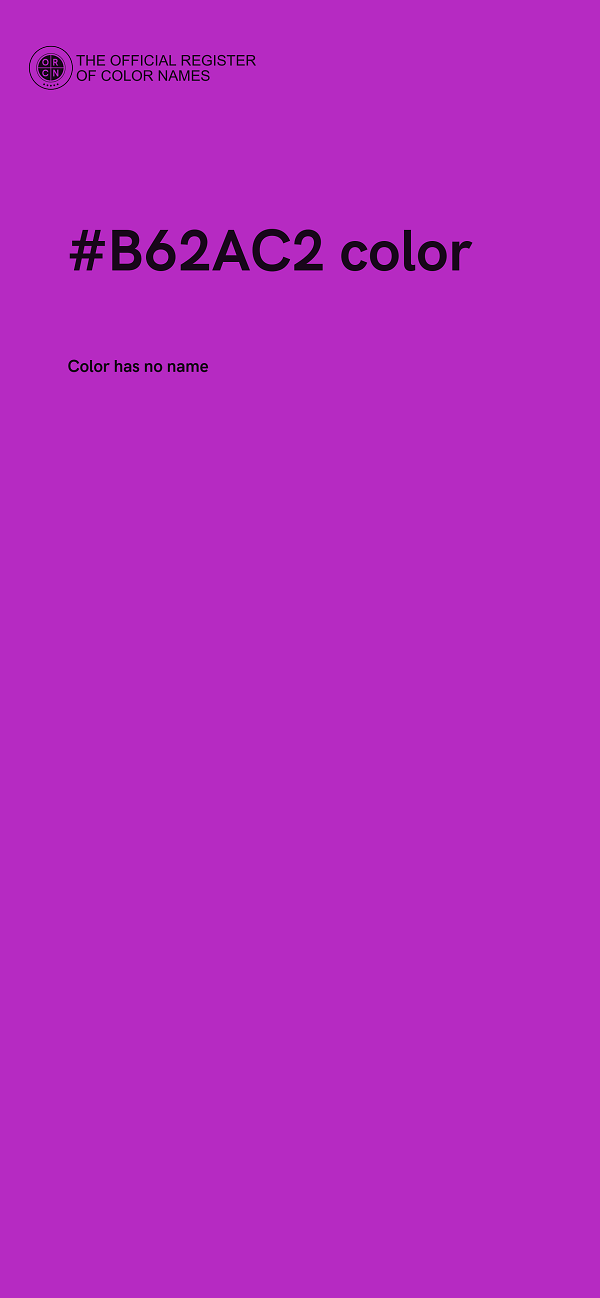 #B62AC2 color image