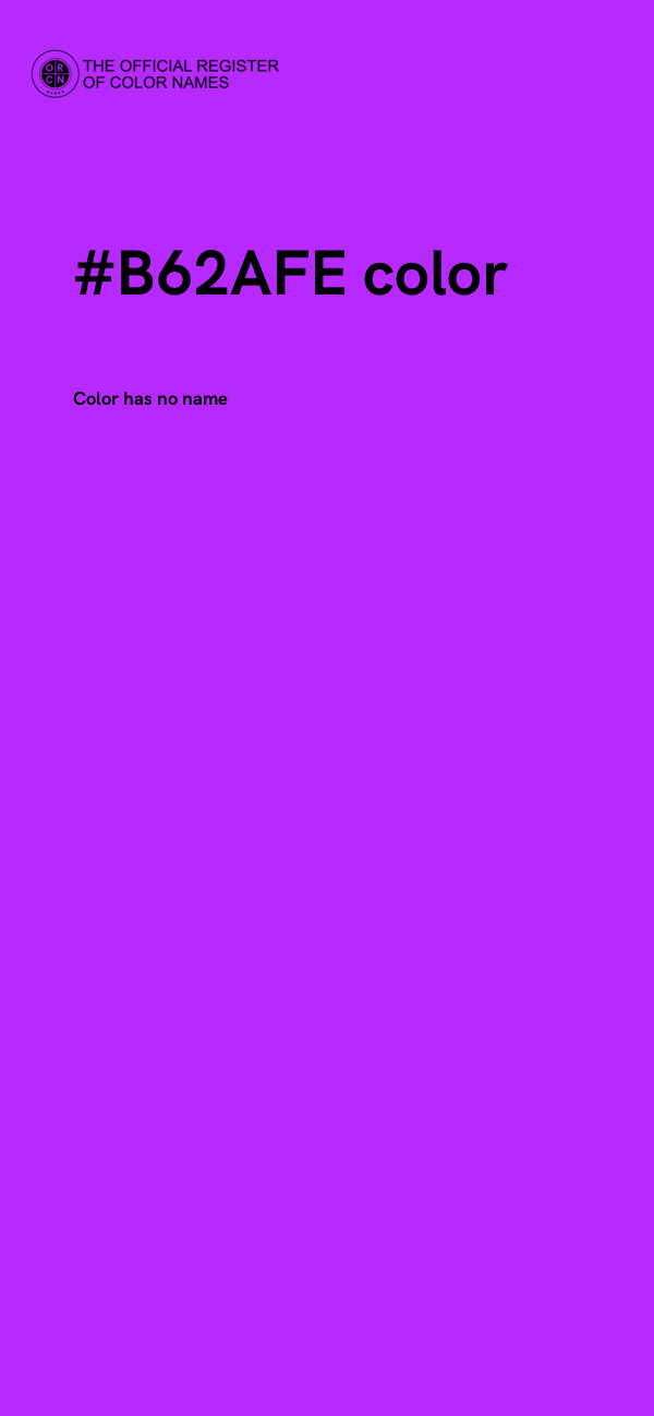 #B62AFE color image