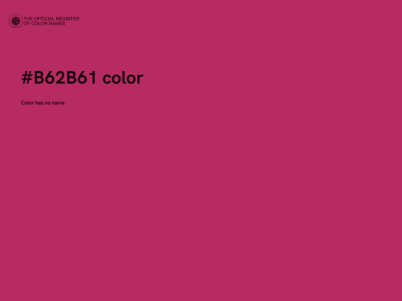 #B62B61 color image