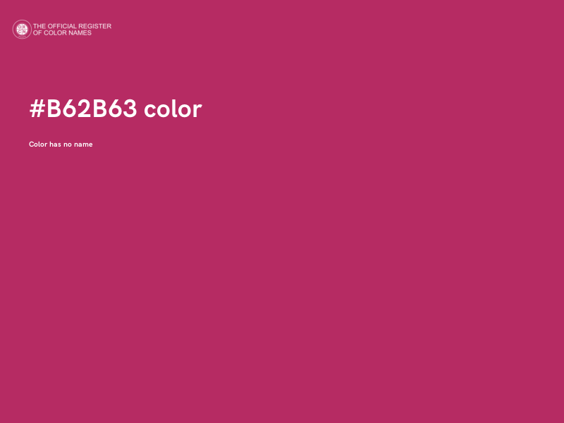 #B62B63 color image