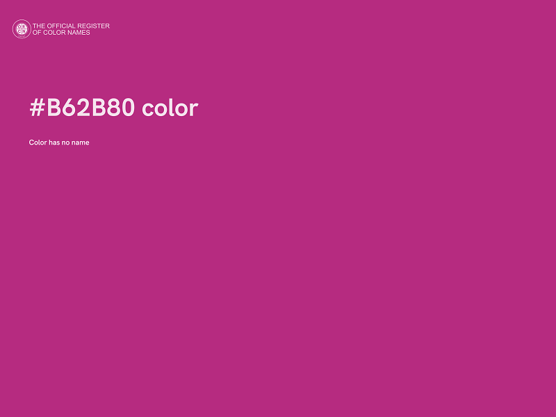 #B62B80 color image