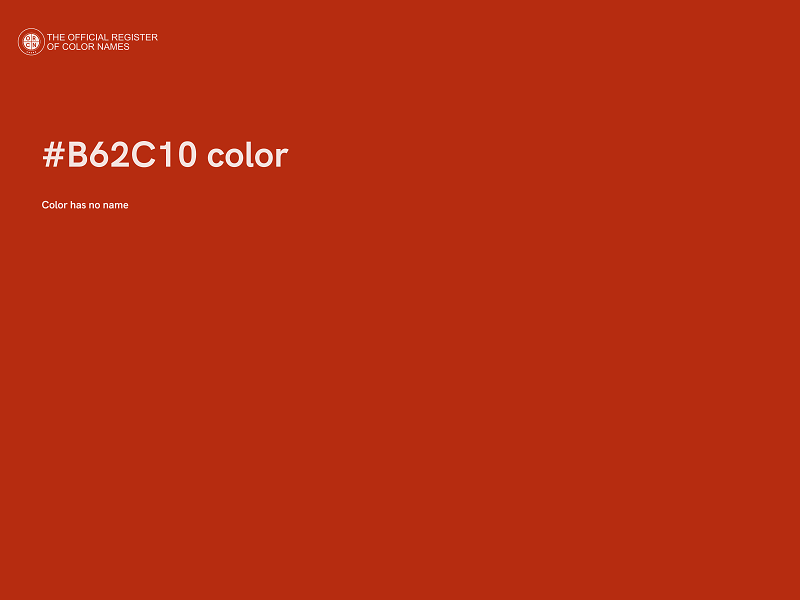 #B62C10 color image