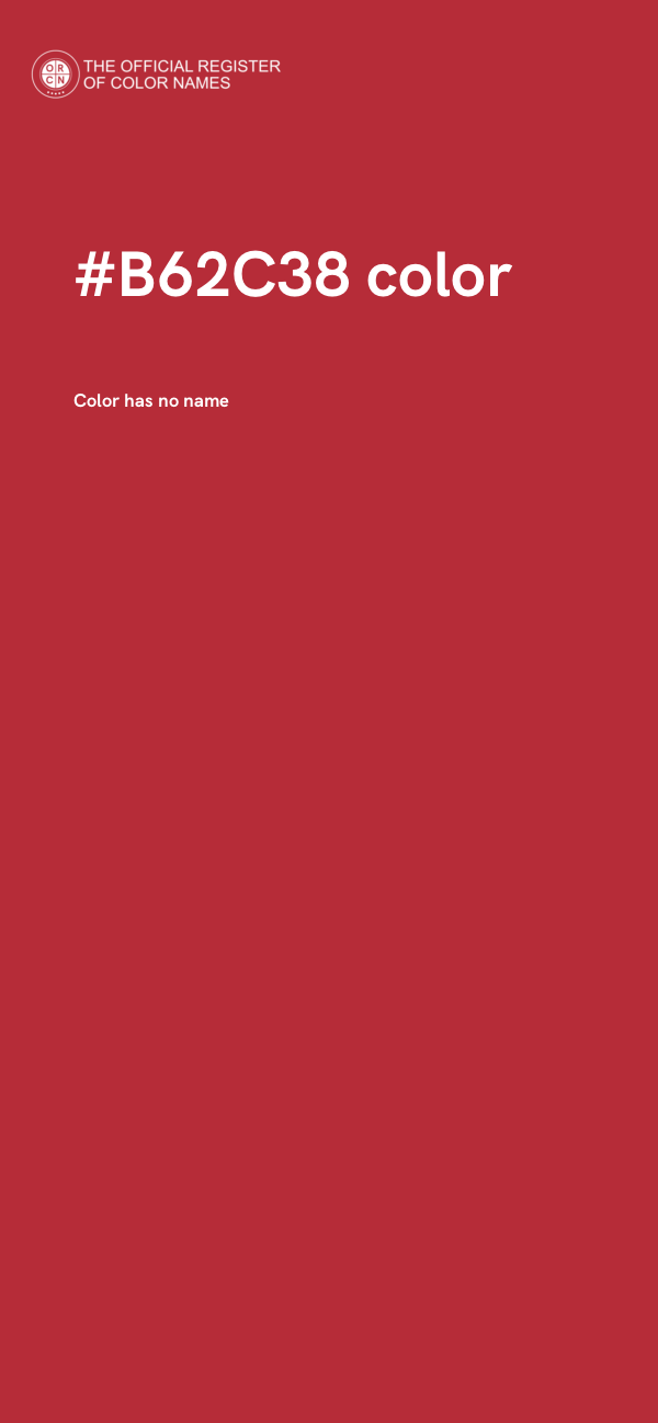 #B62C38 color image