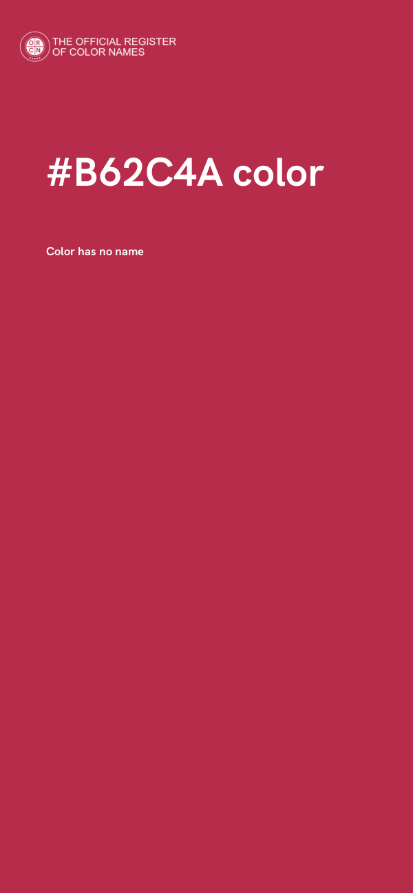 #B62C4A color image