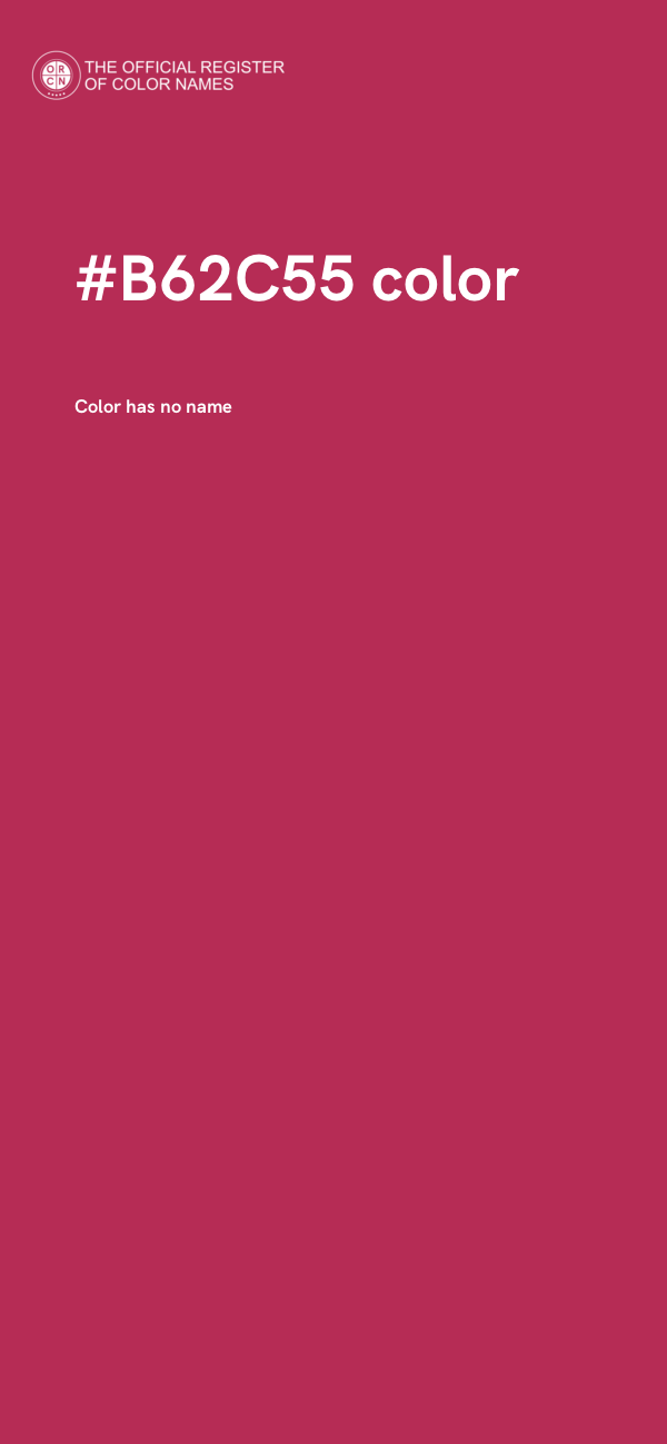 #B62C55 color image