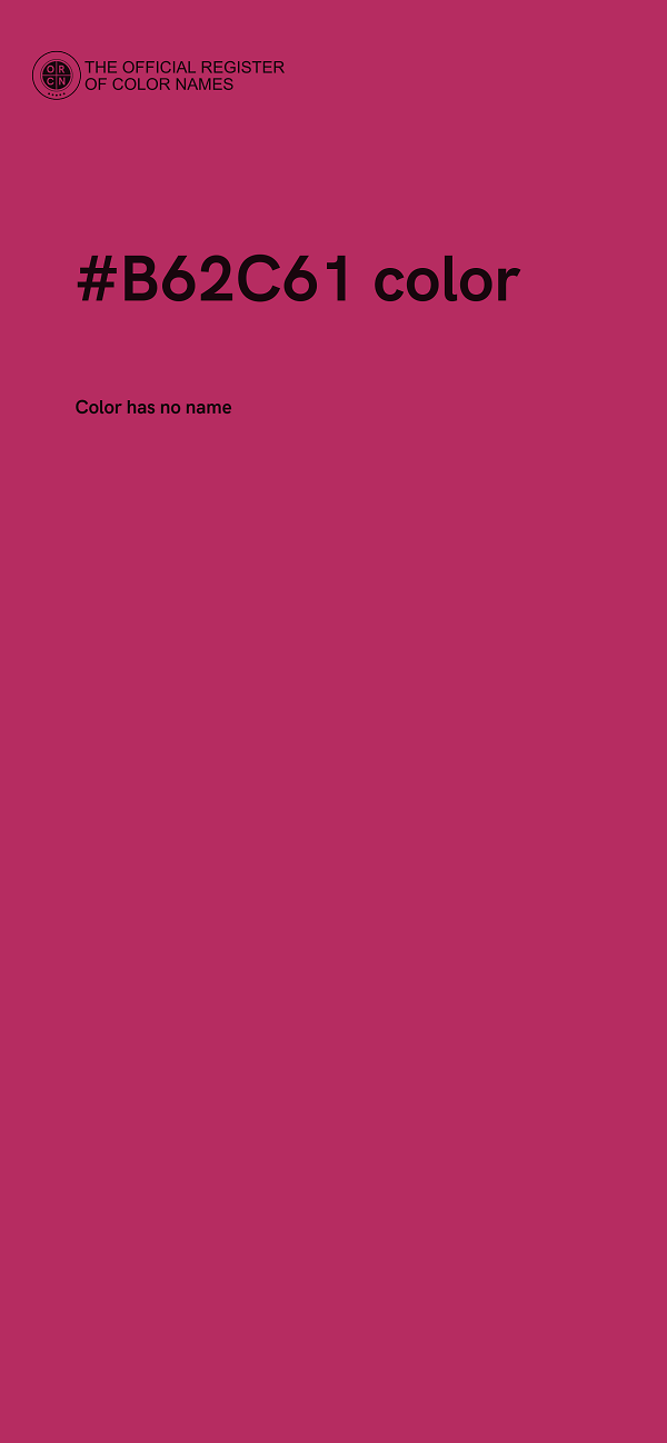 #B62C61 color image
