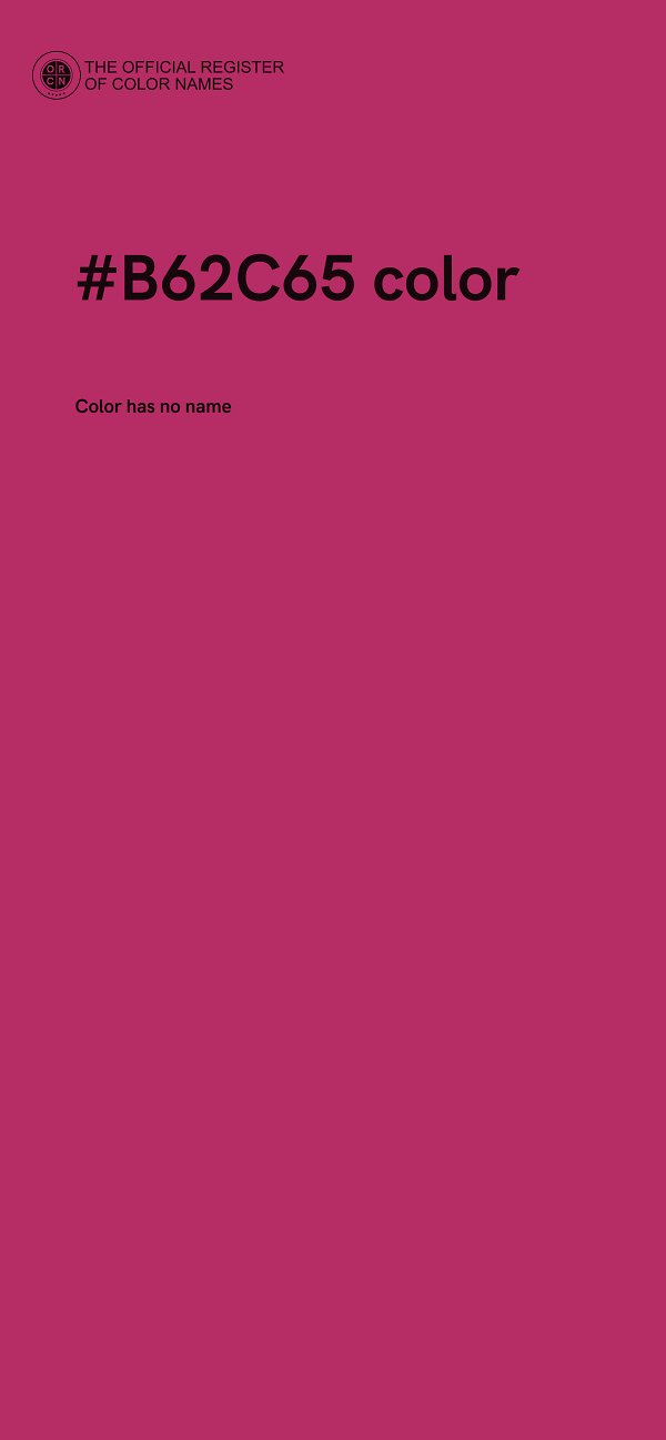 #B62C65 color image