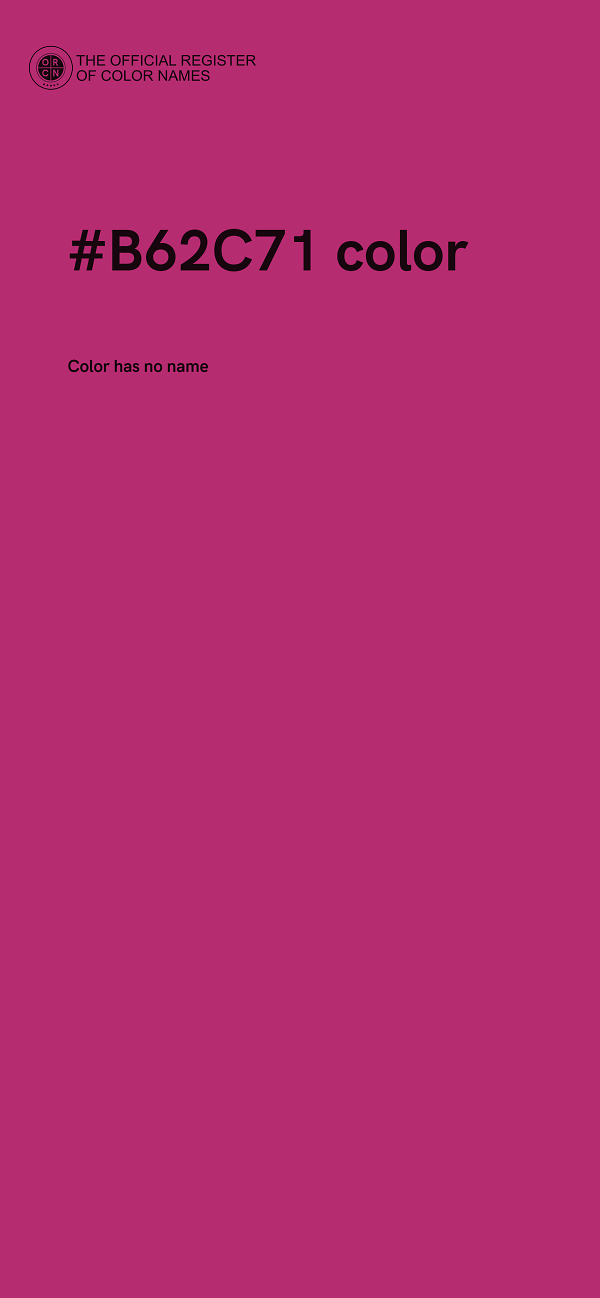 #B62C71 color image