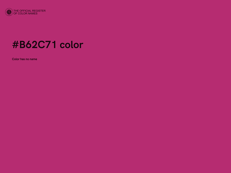 #B62C71 color image