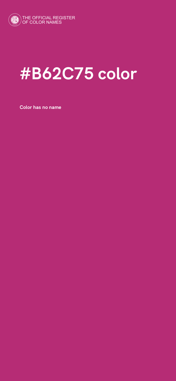 #B62C75 color image