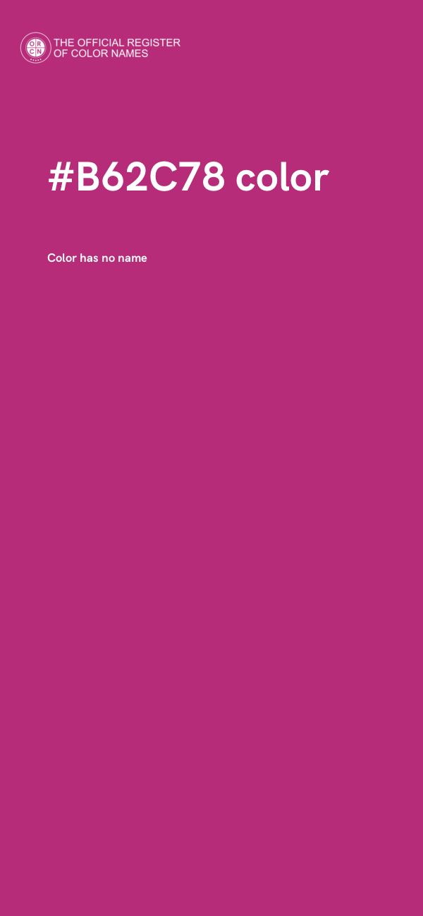 #B62C78 color image