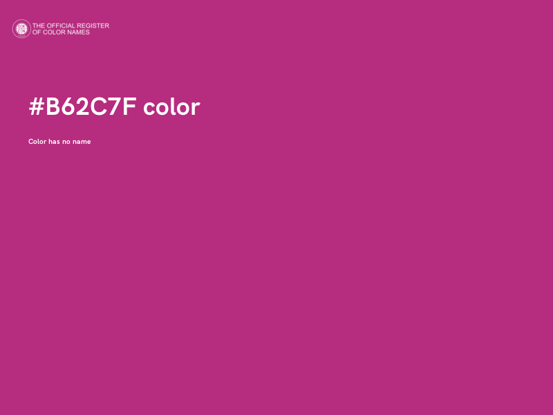 #B62C7F color image