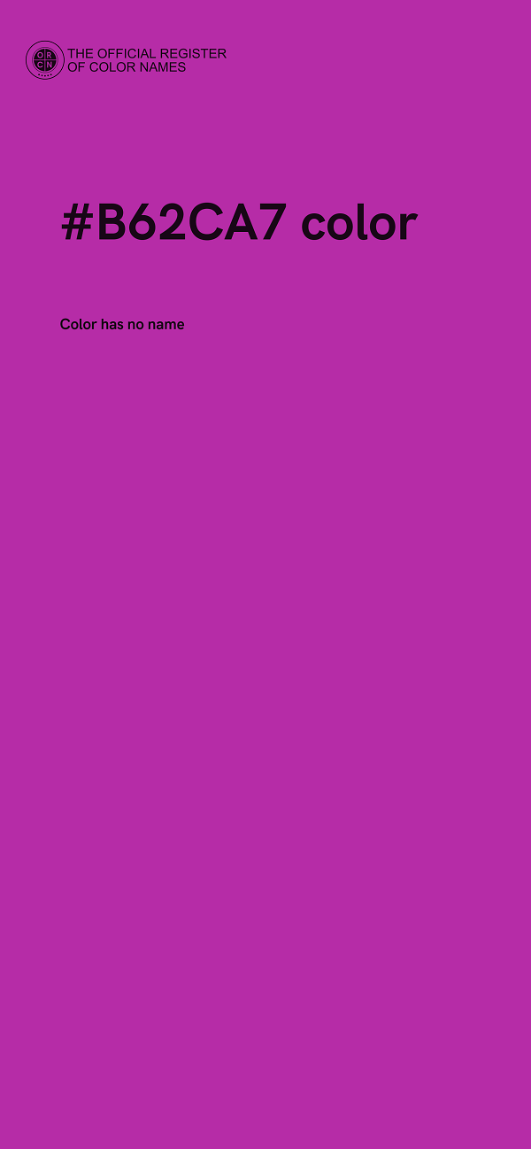 #B62CA7 color image