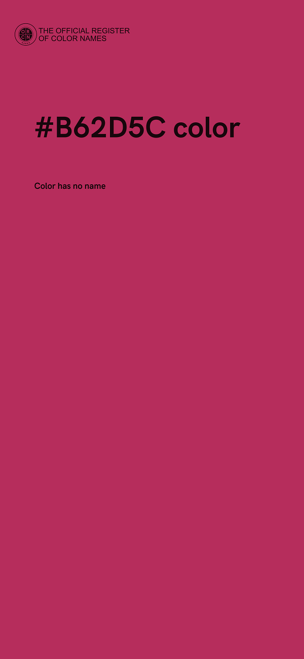 #B62D5C color image