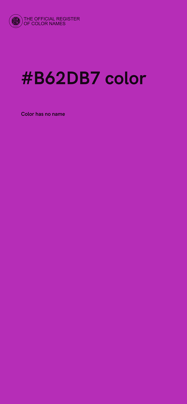 #B62DB7 color image