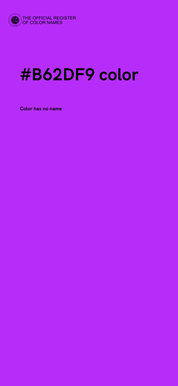 #B62DF9 color image