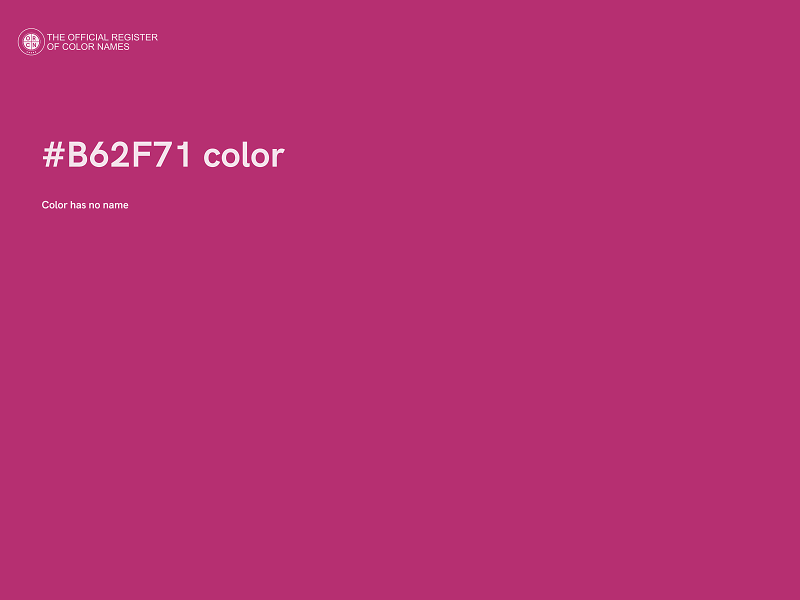 #B62F71 color image