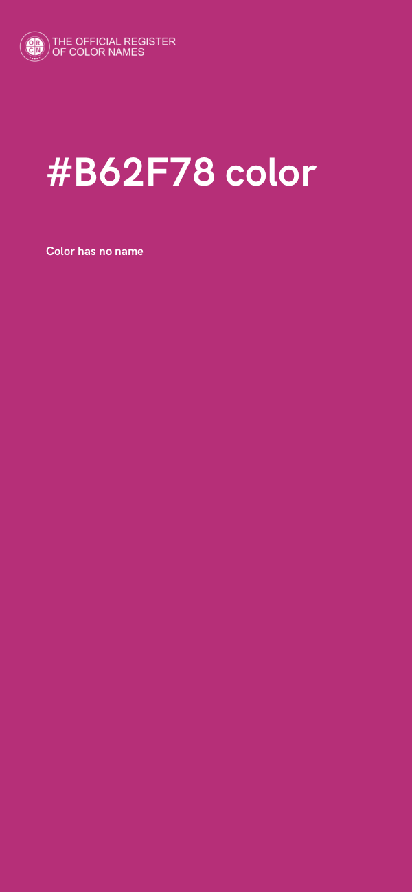 #B62F78 color image